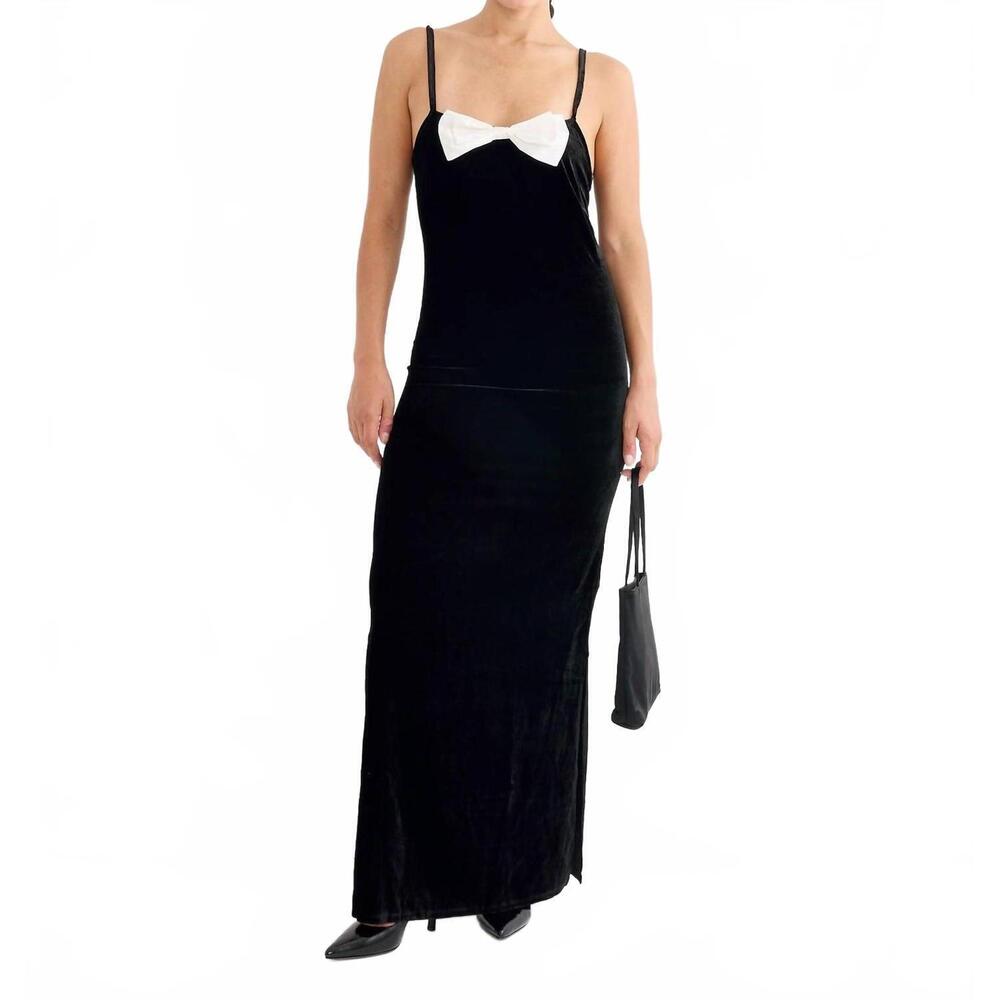 NEW HAI antoinette maxi dress in black & ivory